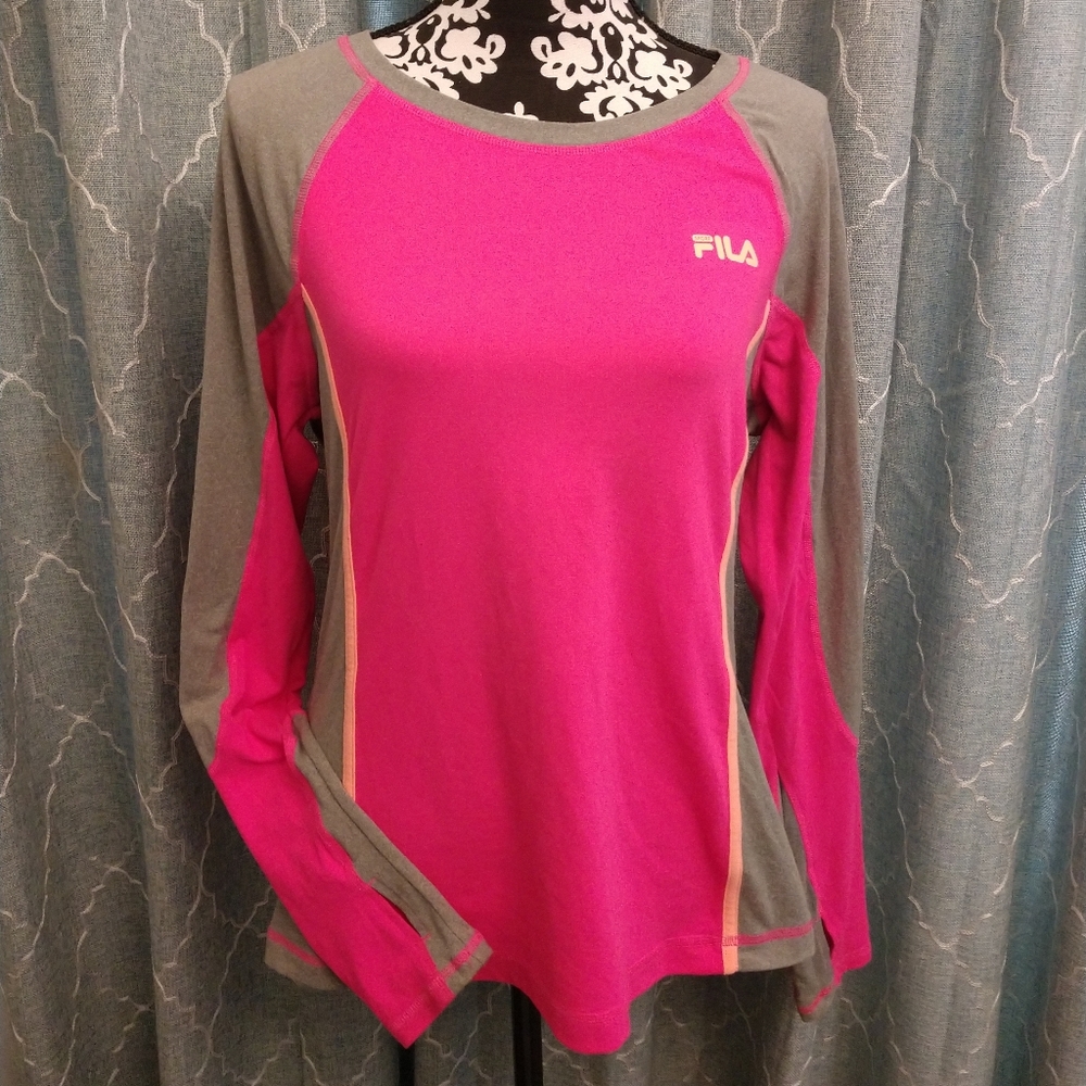 🏃🏼‍♀️FILA SPORT HOT PINK RUNNING SHIRT